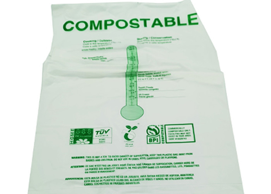 0.5 Mil 2.6 Gallon Biodegradable Food Storage Bags 100% Compostable