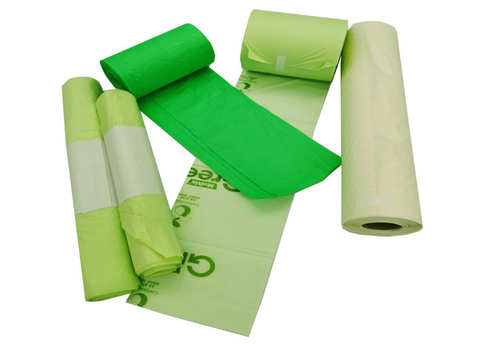Eco Friendly L 20.5 Inch Biodegradable And Compostable Bags EN13432 Certified